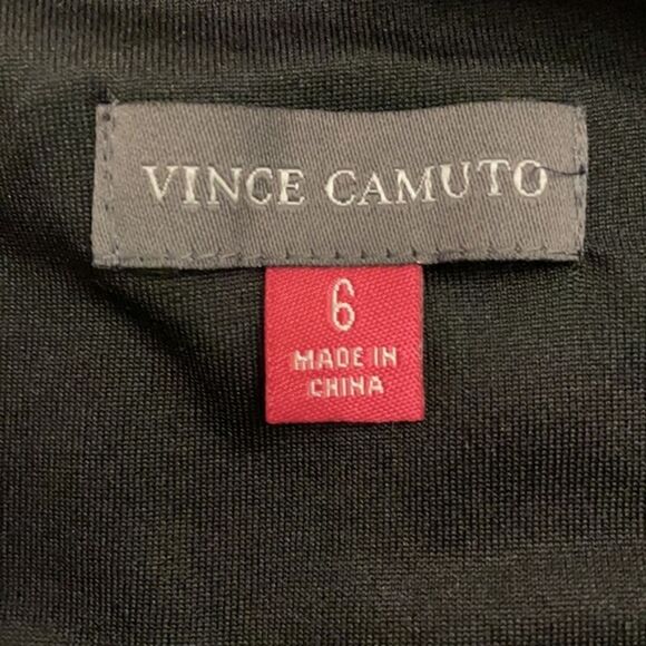 Vince Camuto Shift Dress Womens Size 6 Green Black Striped Sleeveless - Picture 2 of 12